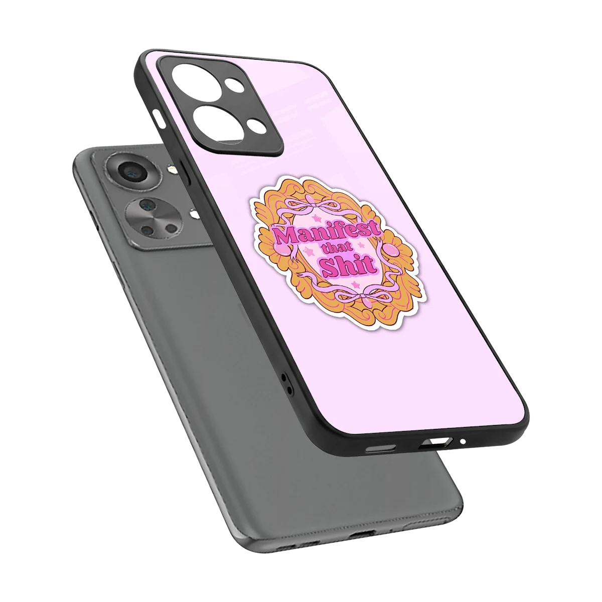 Manifestor sleek oneplus nord 2t cover with tempered glass back and TPU edges