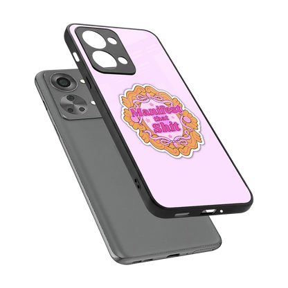 Manifestor sleek oneplus nord 2t cover with tempered glass back and TPU edges