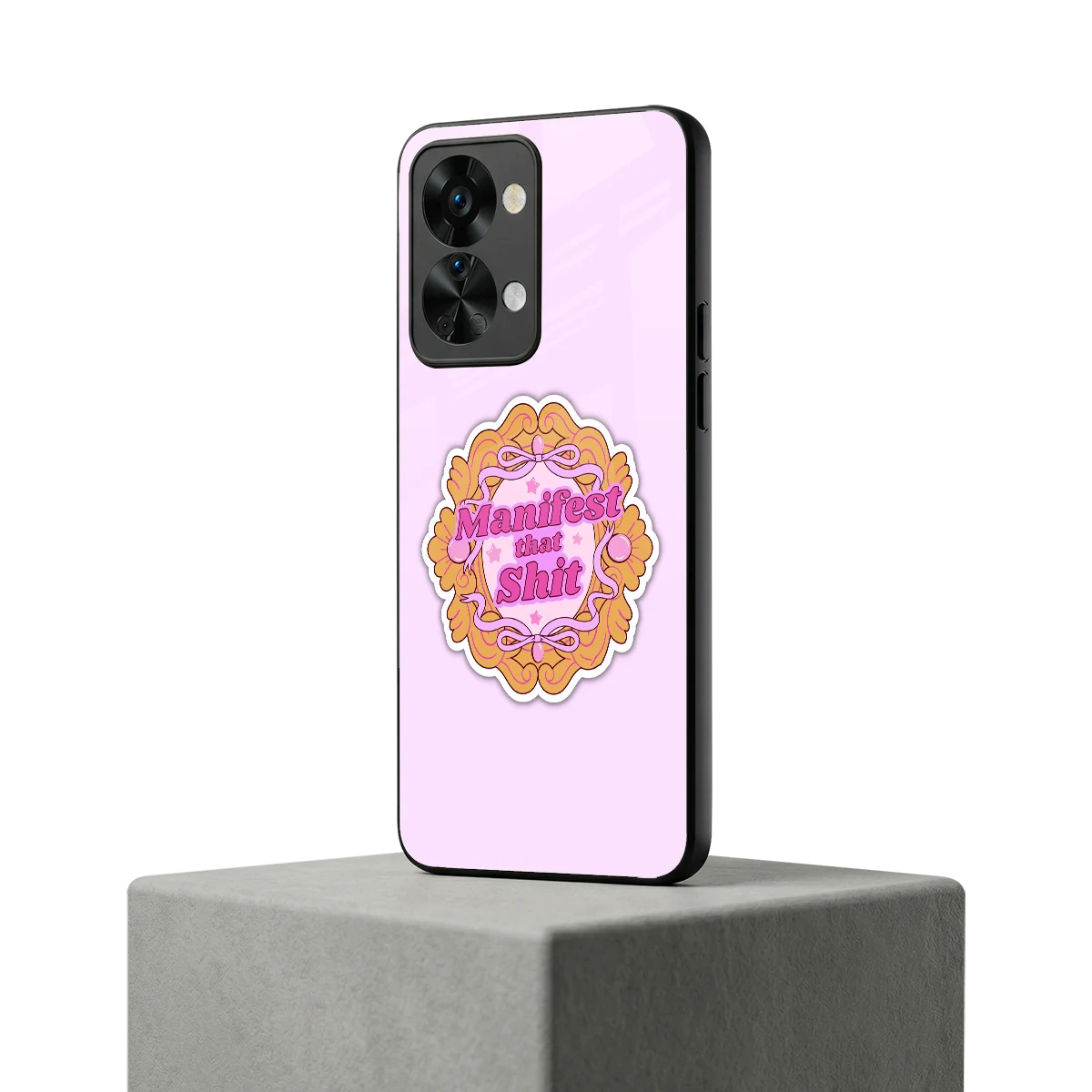Manifestor oneplus nord 2t mobile cover | shockproof glass phone case