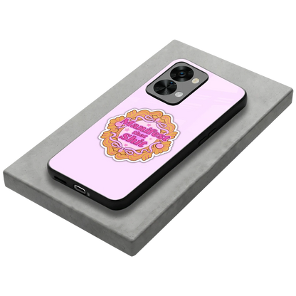 Manifestor stylish phone case for oneplus nord 2t | glossy glass and slim fit