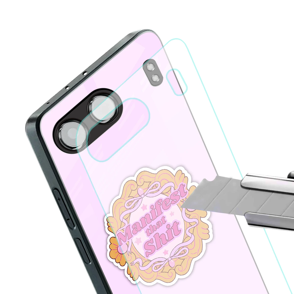 Manifestor stylish phone case for oneplus nord 4 | glossy glass and slim fit