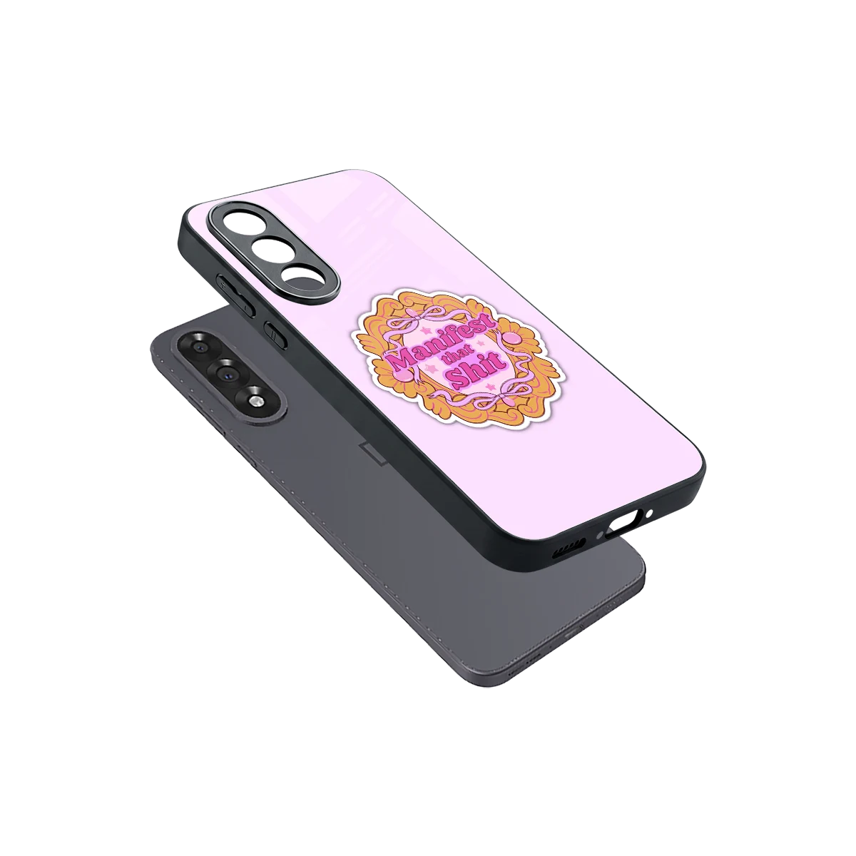 Manifestor sleek oneplus nord 5 cover with tempered glass back and TPU edges