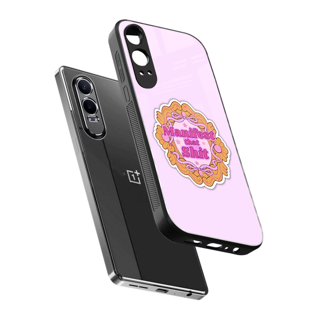Manifestor sleek oneplus nord ce 4 lite cover with tempered glass back and TPU edges