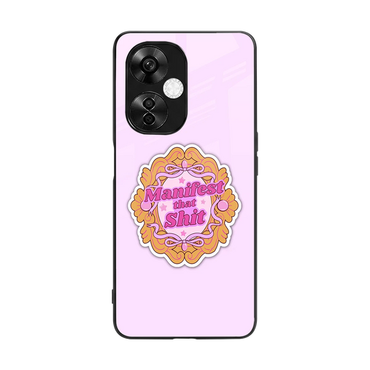 Manifestor back phone cover | glass case for oneplus nord ce 3 lite