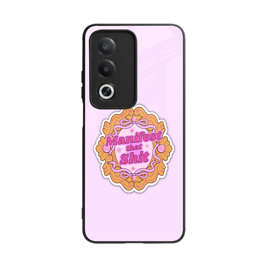 Manifestor back phone cover | glass case for oppo a3 pro