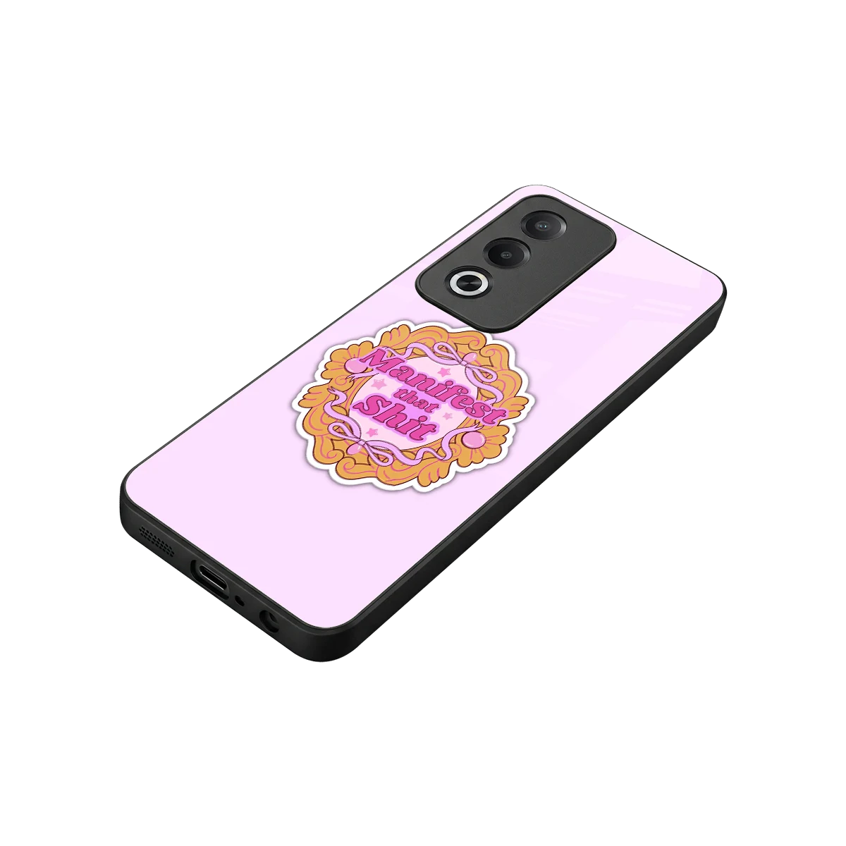 Manifestor stylish phone case for oppo a3 pro | glossy glass and slim fit