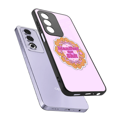Manifestor sleek oppo a3 pro cover with tempered glass back and TPU edges