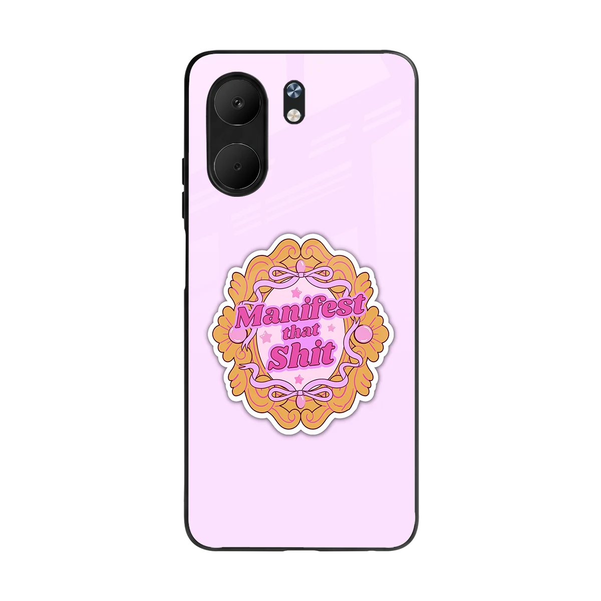 Manifestor back phone cover | glass case for oppo a5x 5g