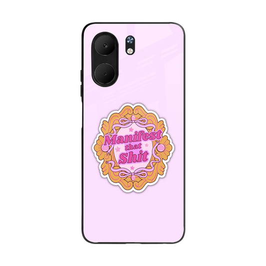 Manifestor back phone cover | glass case for oppo a5x 5g