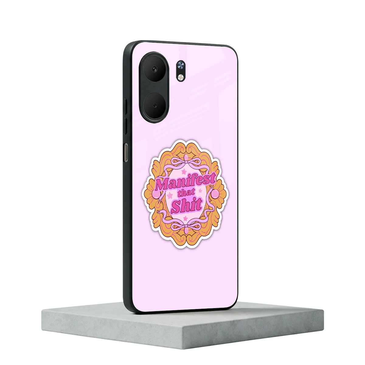 Manifestor oppo a5x 5g mobile cover | shockproof glass phone case