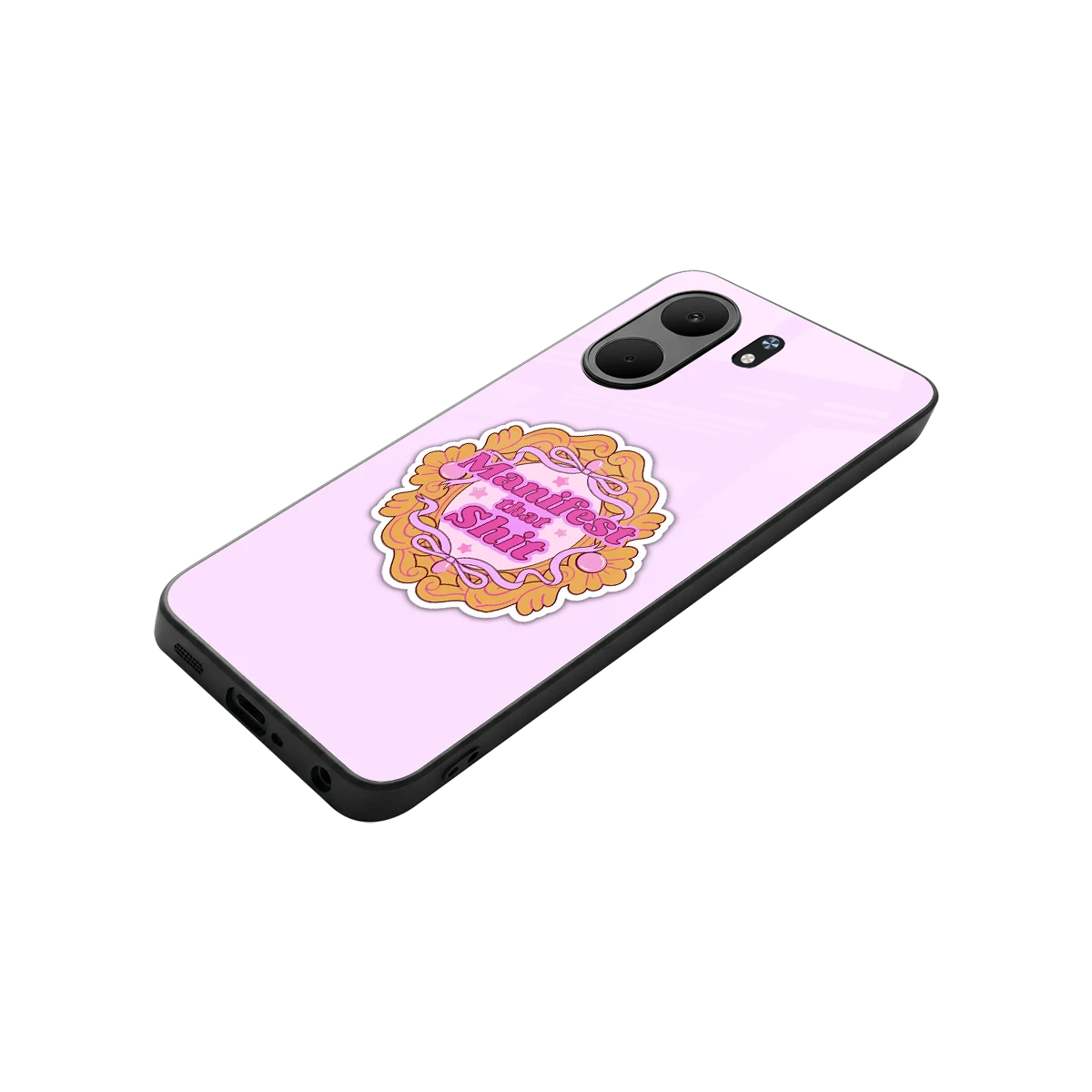 Manifestor stylish phone case for oppo a5x 5g | glossy glass and slim fit