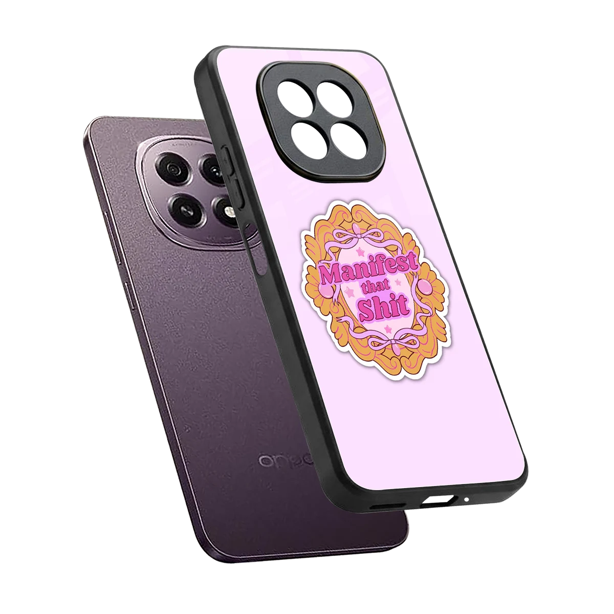 Manifestor sleek oppo f29 5g cover with tempered glass back and TPU edges