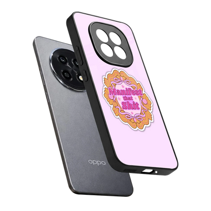 Manifestor sleek oppo f29 pro 5g cover with tempered glass back and TPU edges