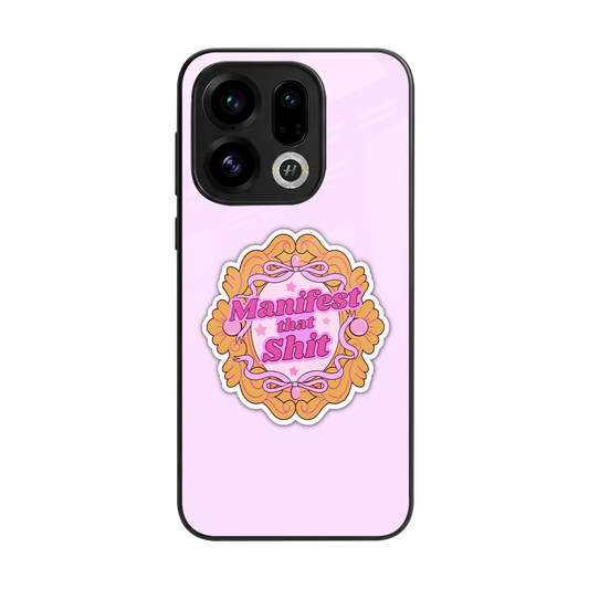 Manifestor back phone cover | glass case for oppo find x9