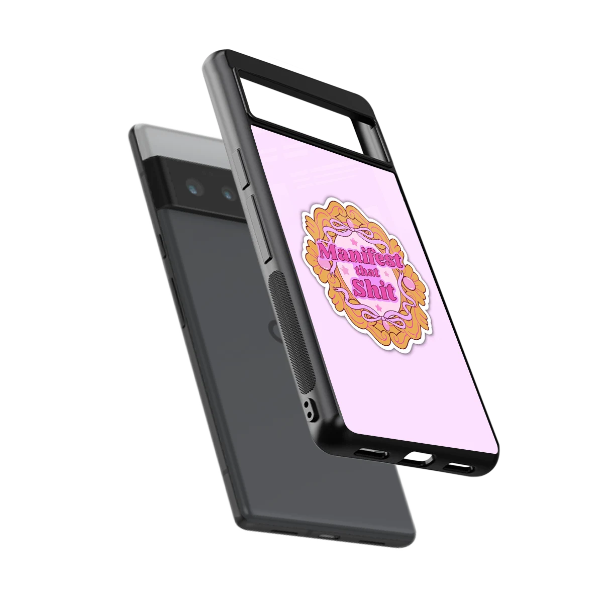 Manifestor sleek google pixel 6 pro cover with tempered glass back and TPU edges