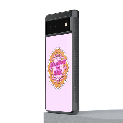 Manifestor stylish phone case for google pixel 6 | glossy glass and slim fit
