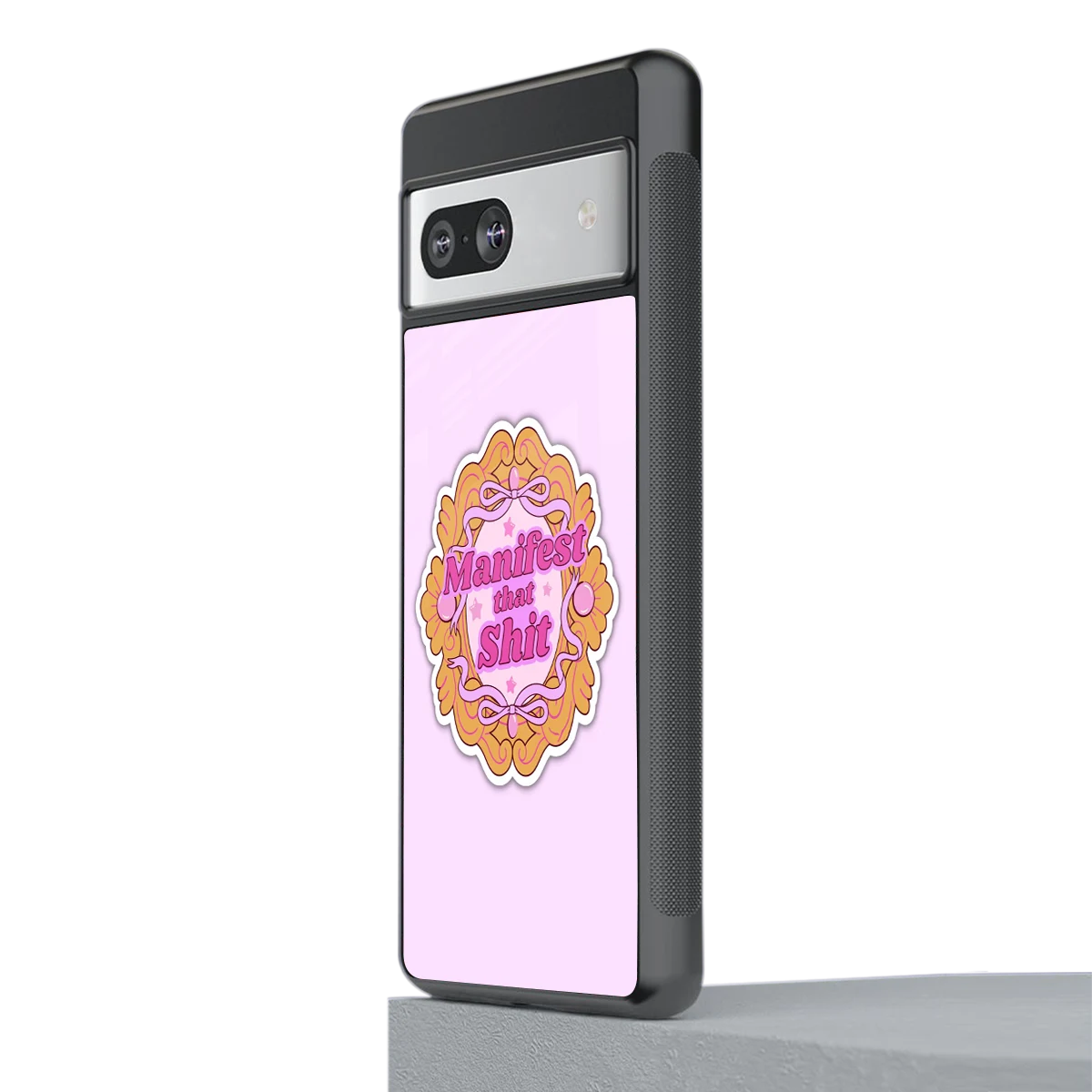 Manifestor stylish phone case for google pixel 7a | glossy glass and slim fit