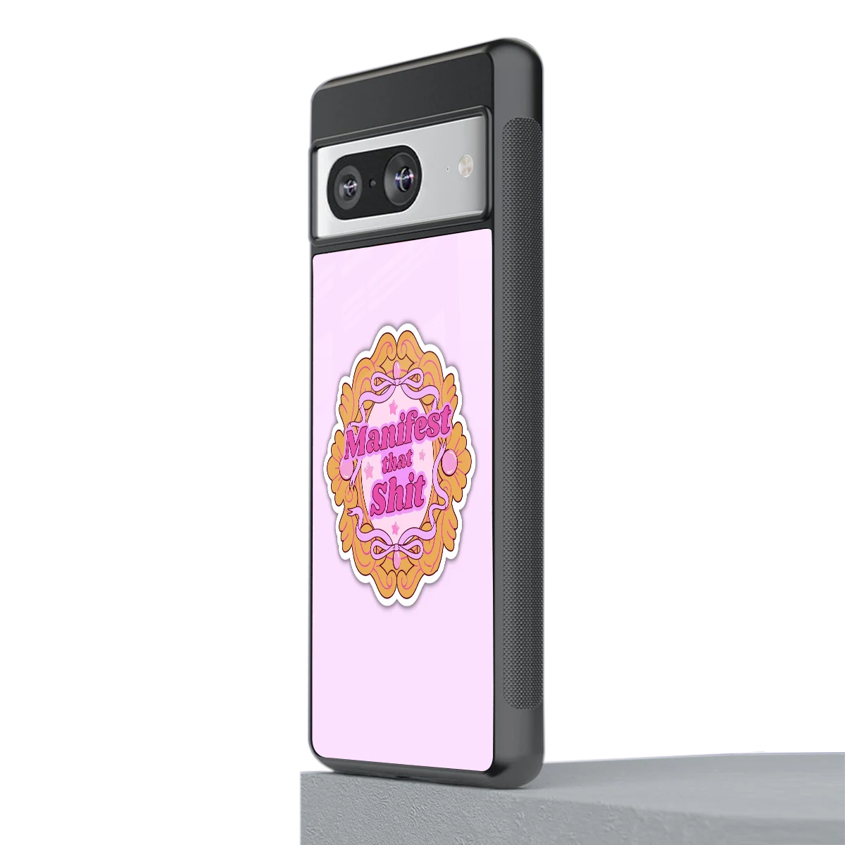 Manifestor stylish phone case for google pixel 8 | glossy glass and slim fit