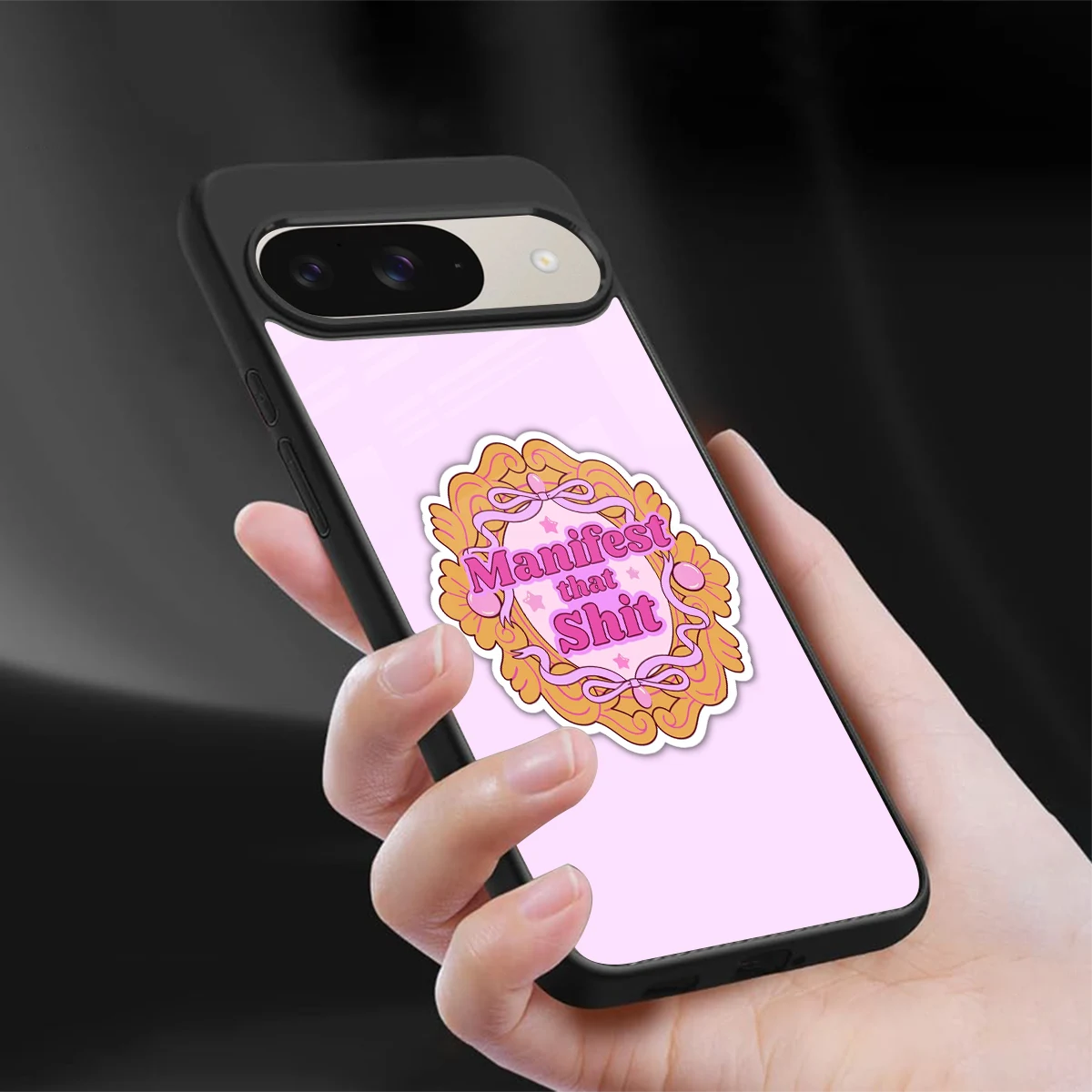 Manifestor sleek google pixel 9 cover with tempered glass back and TPU edges