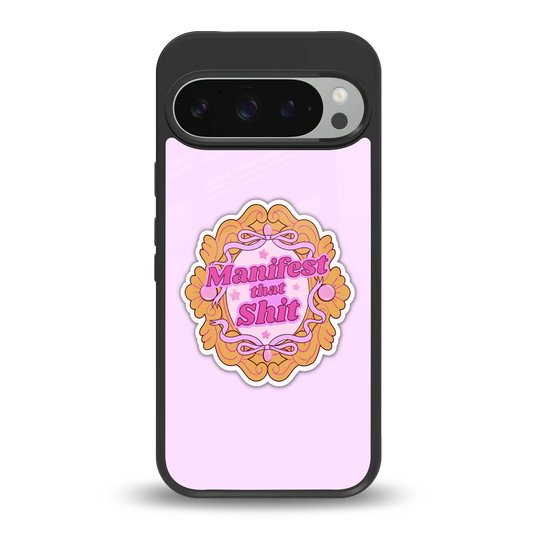 Manifestor back phone cover | glass case for google pixel 9 pro xl