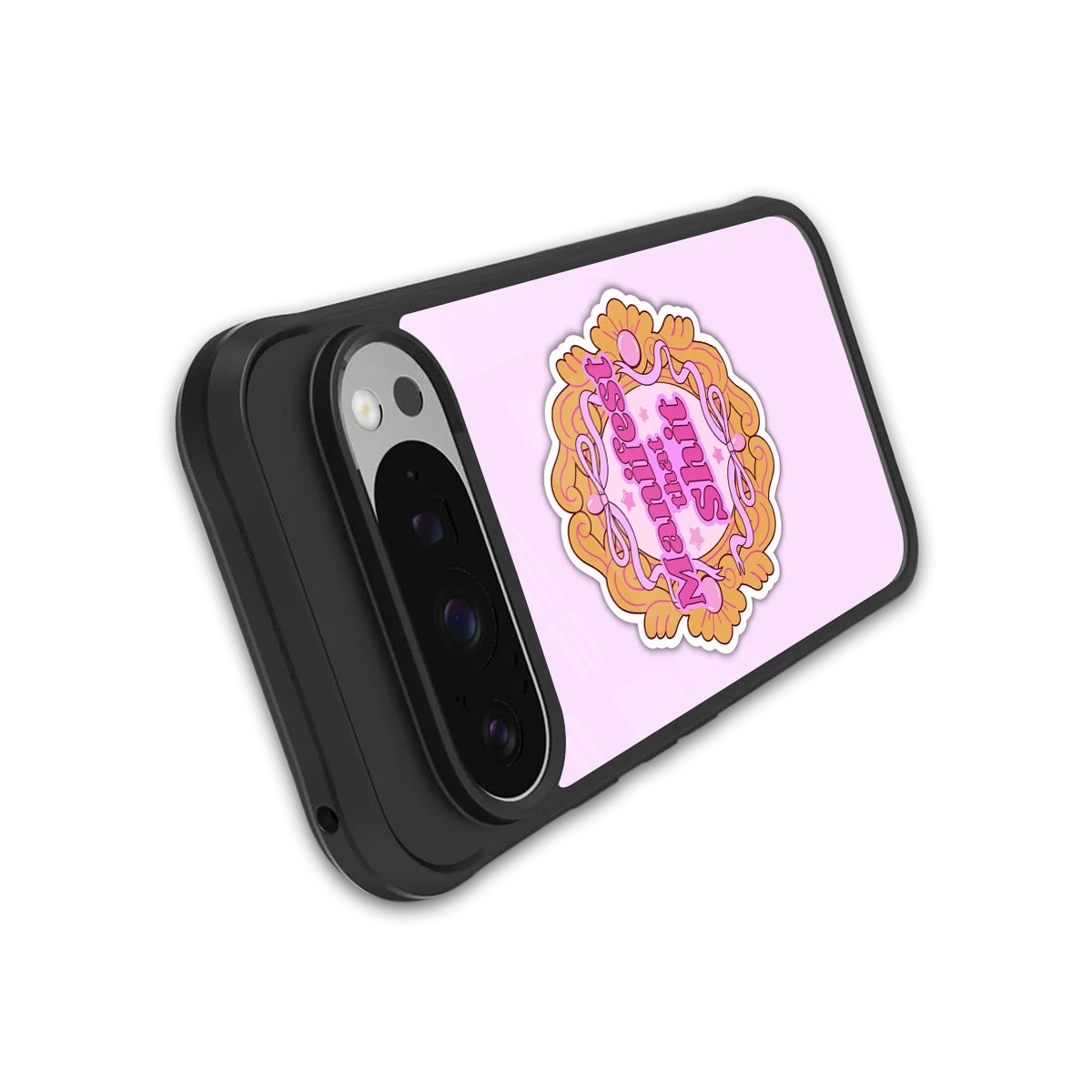 Manifestor stylish phone case for google pixel 9 pro xl | glossy glass and slim fit