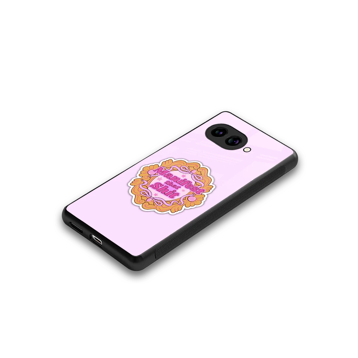 Manifestor stylish phone case for google pixel 10a | glossy glass and slim fit