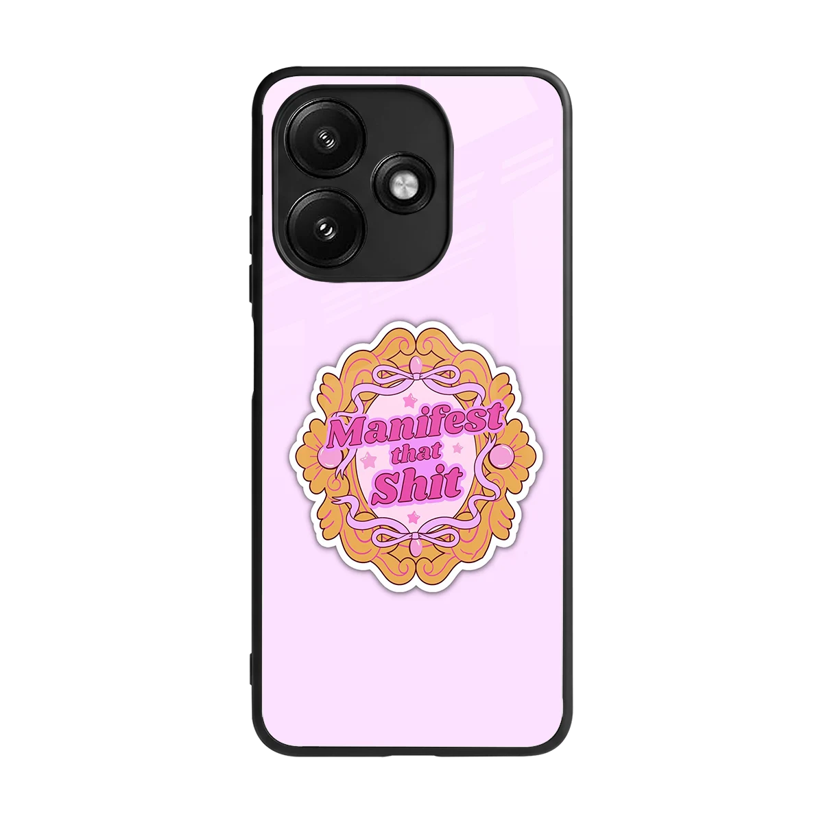 Manifestor back phone cover | glass case for redmi 12 5g