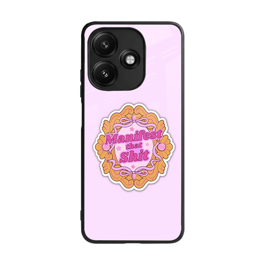 Manifestor back phone cover | glass case for redmi 12 5g
