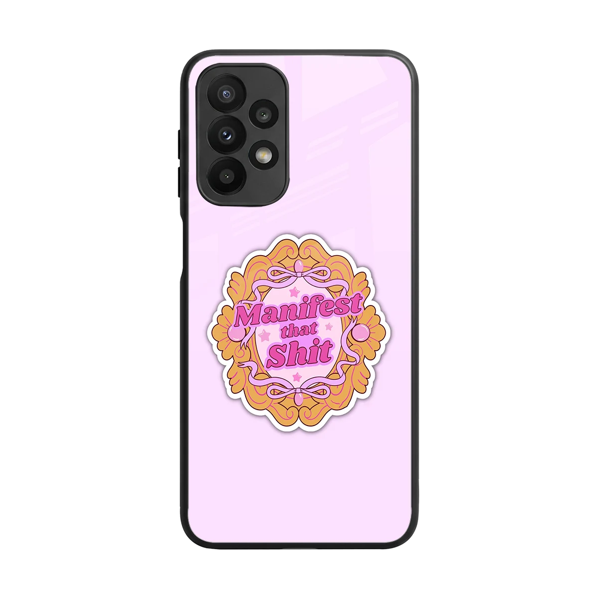 Manifestor back phone cover | glass case for samsung galaxy a23