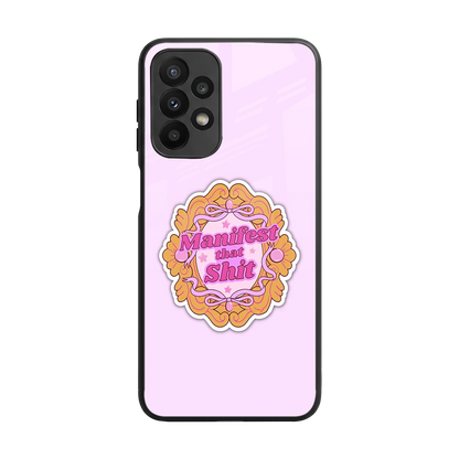Manifestor back phone cover | glass case for samsung galaxy a23