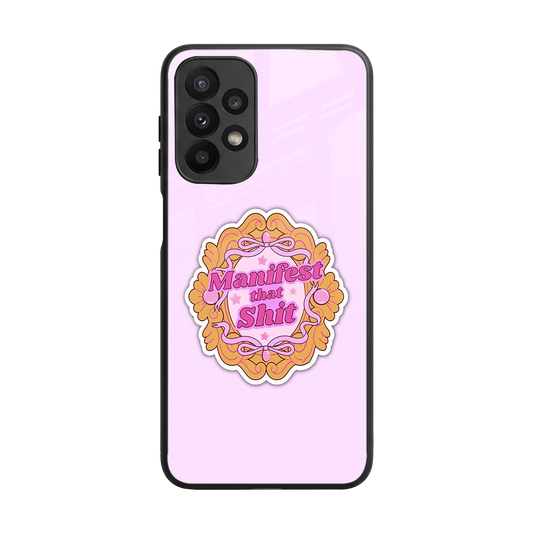 Manifestor back phone cover | glass case for samsung galaxy a23