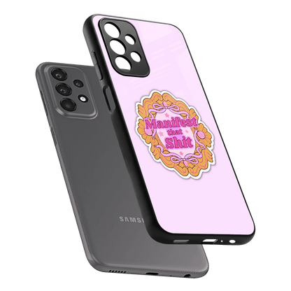 Manifestor sleek samsung galaxy a23 cover with tempered glass back and TPU edges