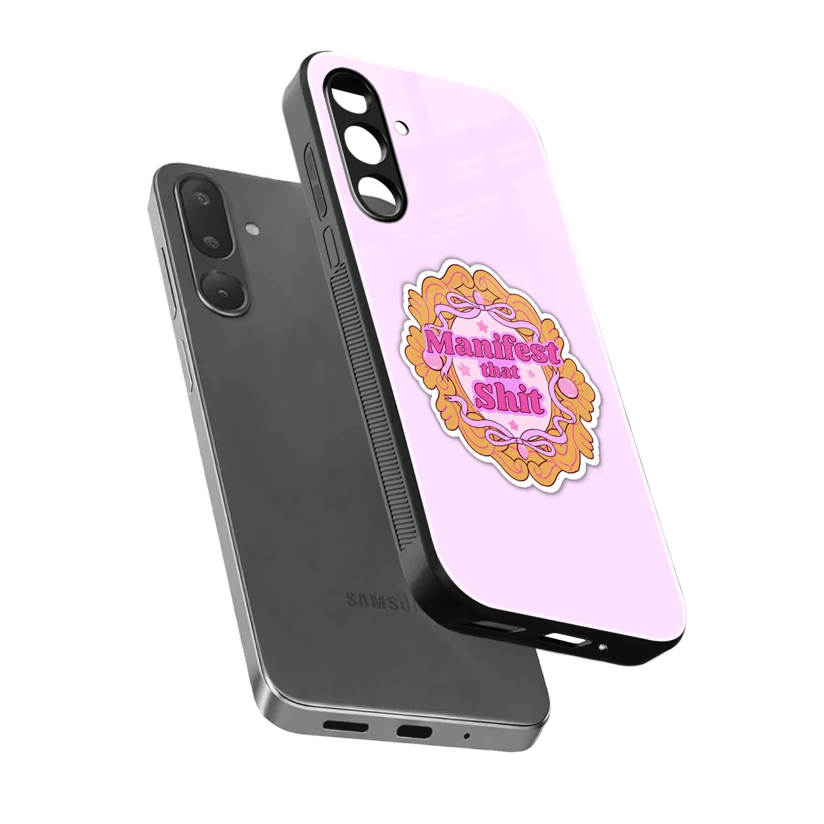 Manifestor sleek samsung galaxy m36 5g cover with tempered glass back and TPU edges