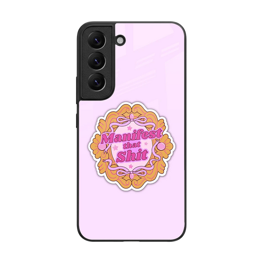 Manifestor back phone cover | glass case for samsung galaxy s22