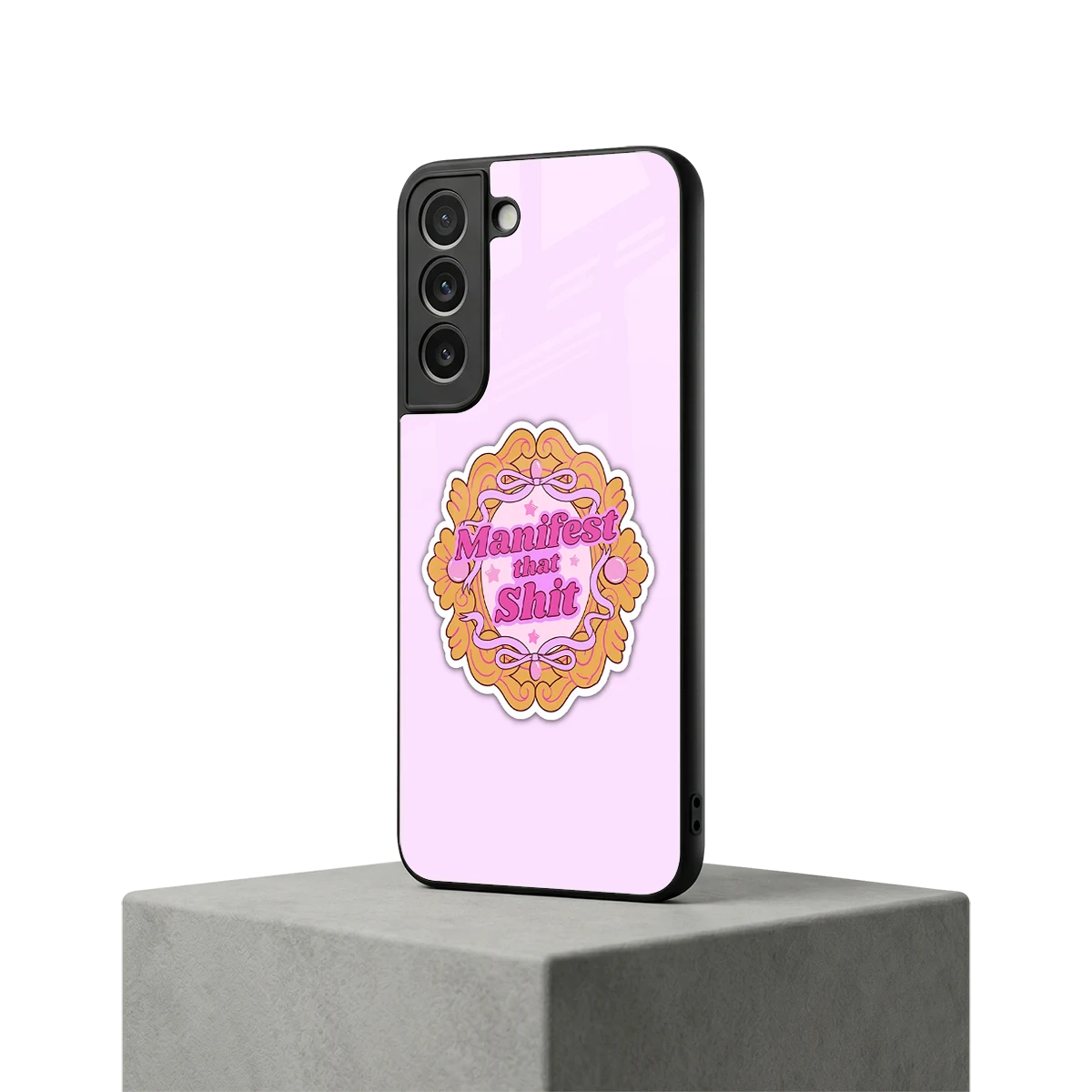 Manifestor samsung galaxy s22 mobile cover | shockproof glass phone case