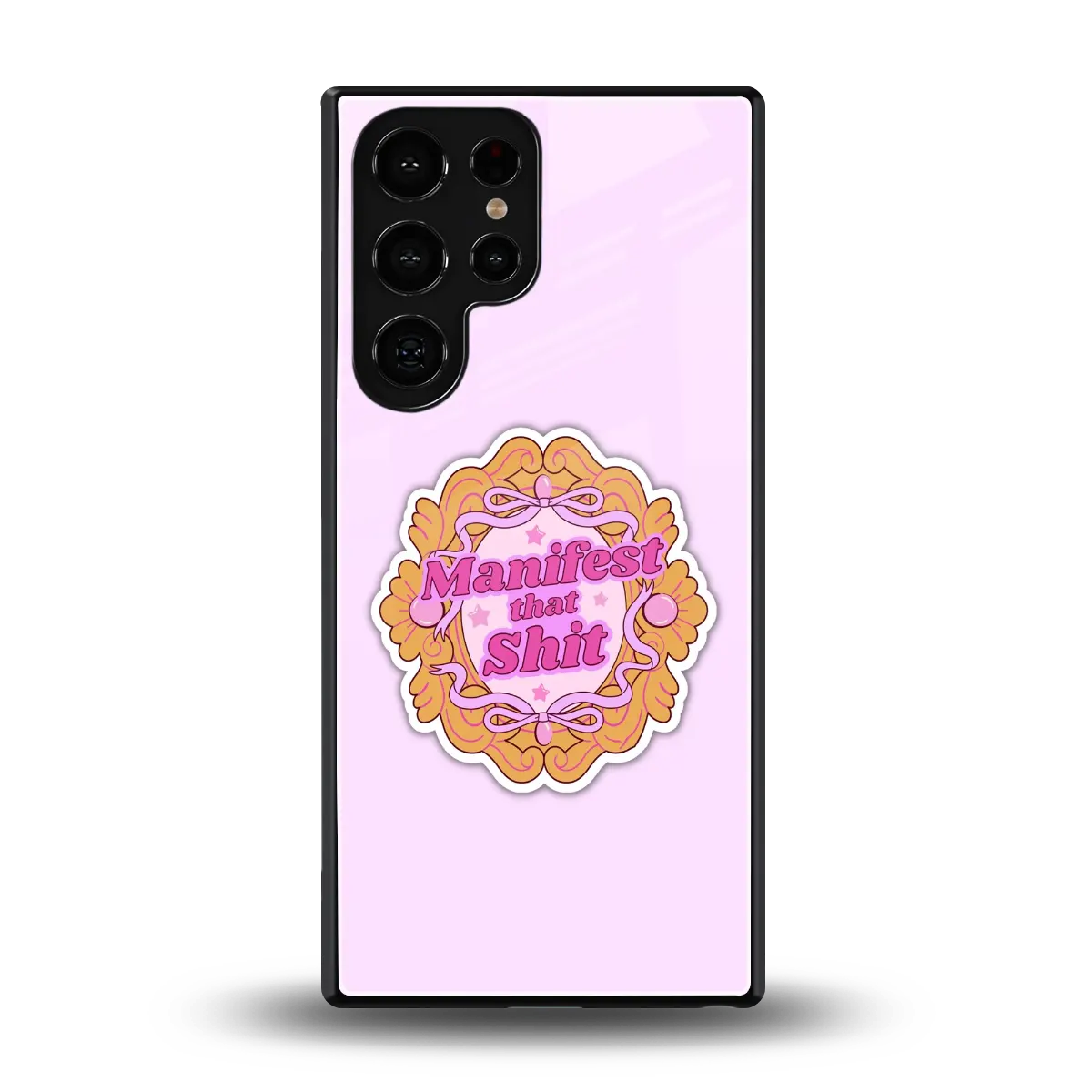 Manifestor back phone cover | glass case for samsung galaxy s25 ultra