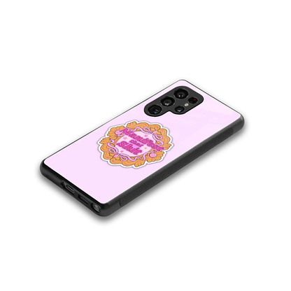 Manifestor stylish phone case for samsung galaxy s25 ultra | glossy glass and slim fit