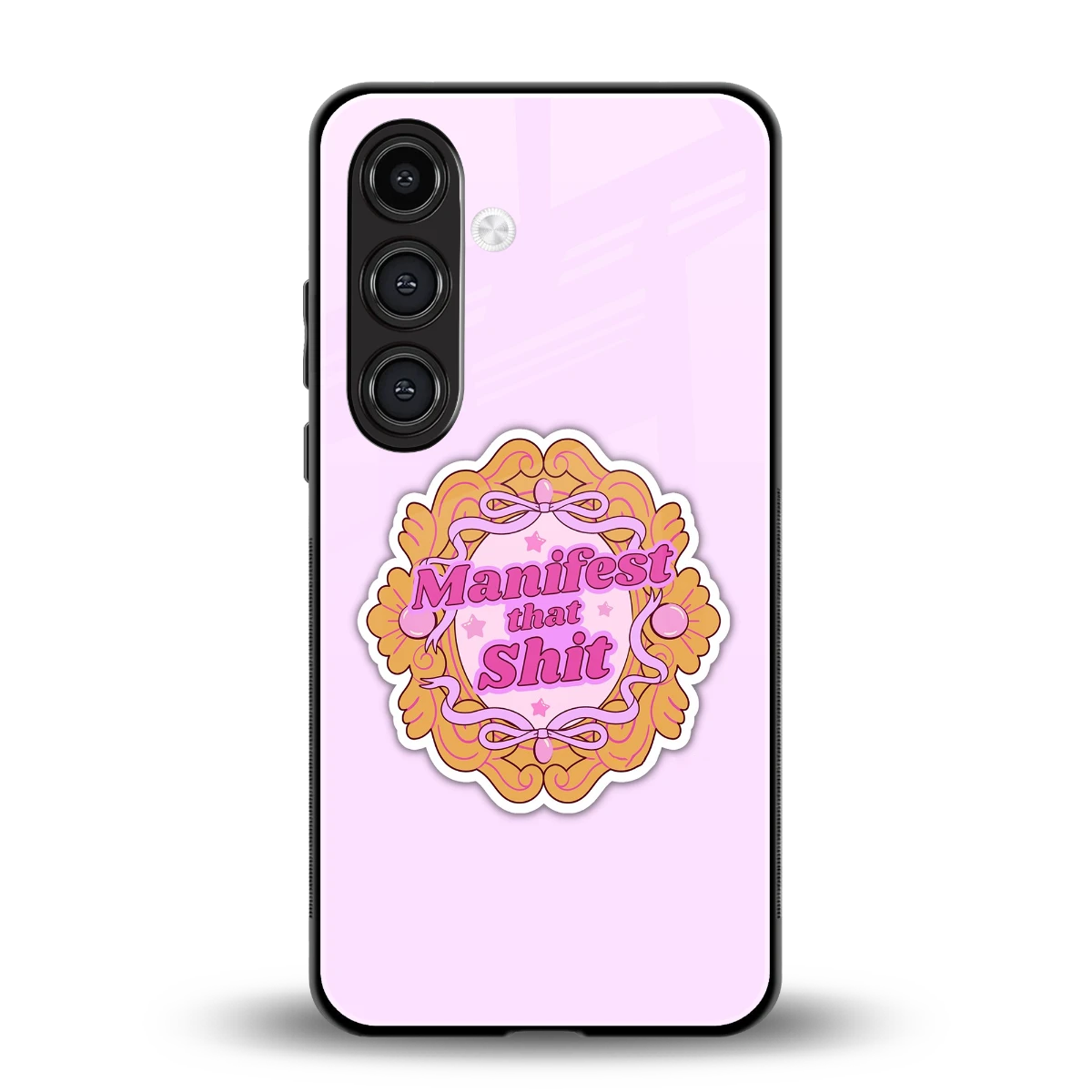 Manifestor back phone cover | glass case for samsung galaxy s24 plus