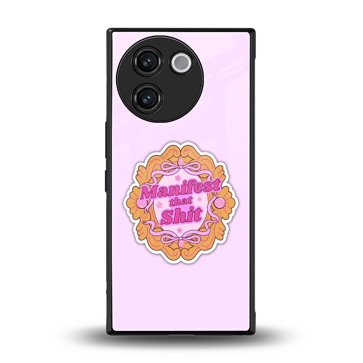 Manifestor back phone cover | glass case for vivo v30e