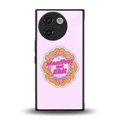 Manifestor back phone cover | glass case for vivo v30e
