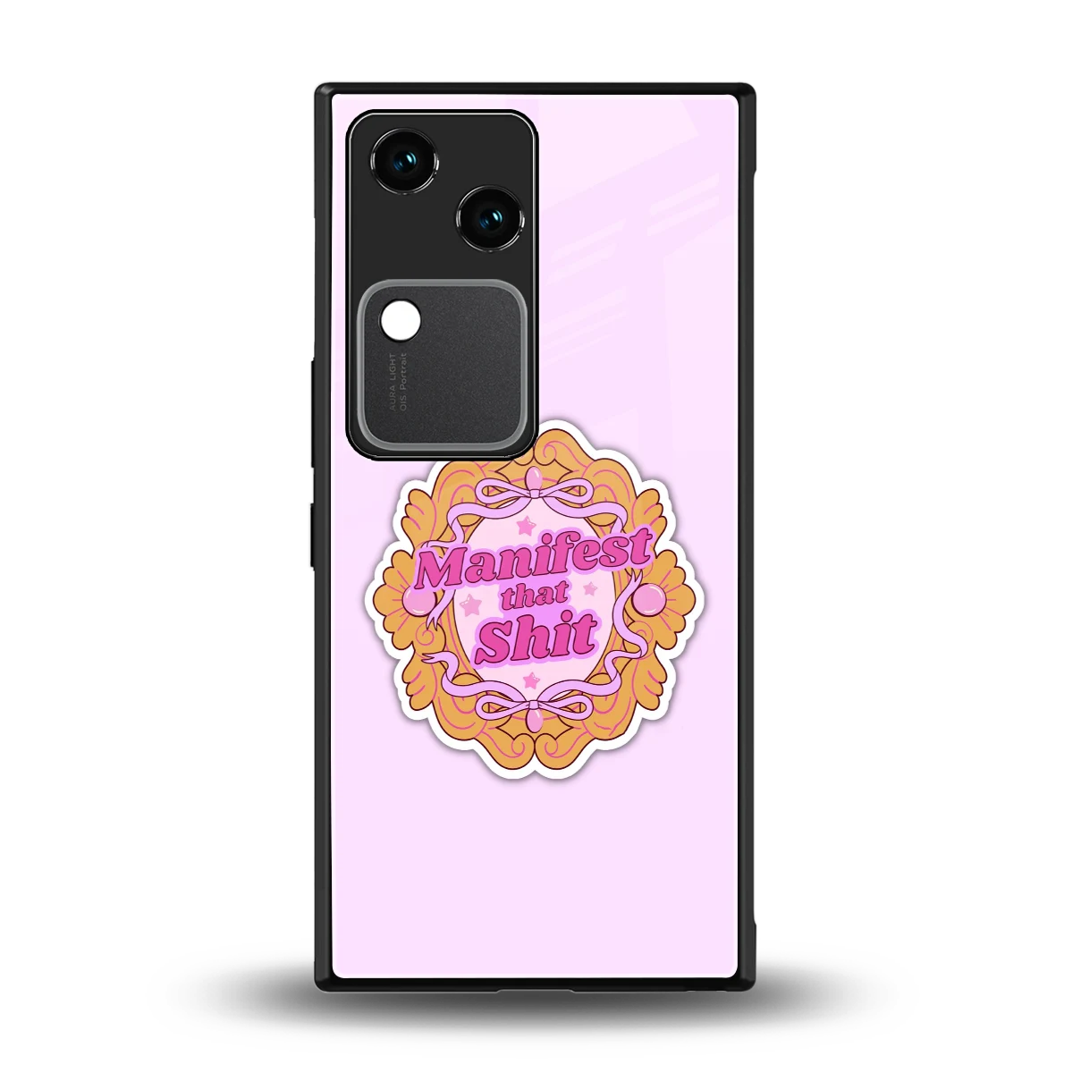Manifestor back phone cover | glass case for vivo v30
