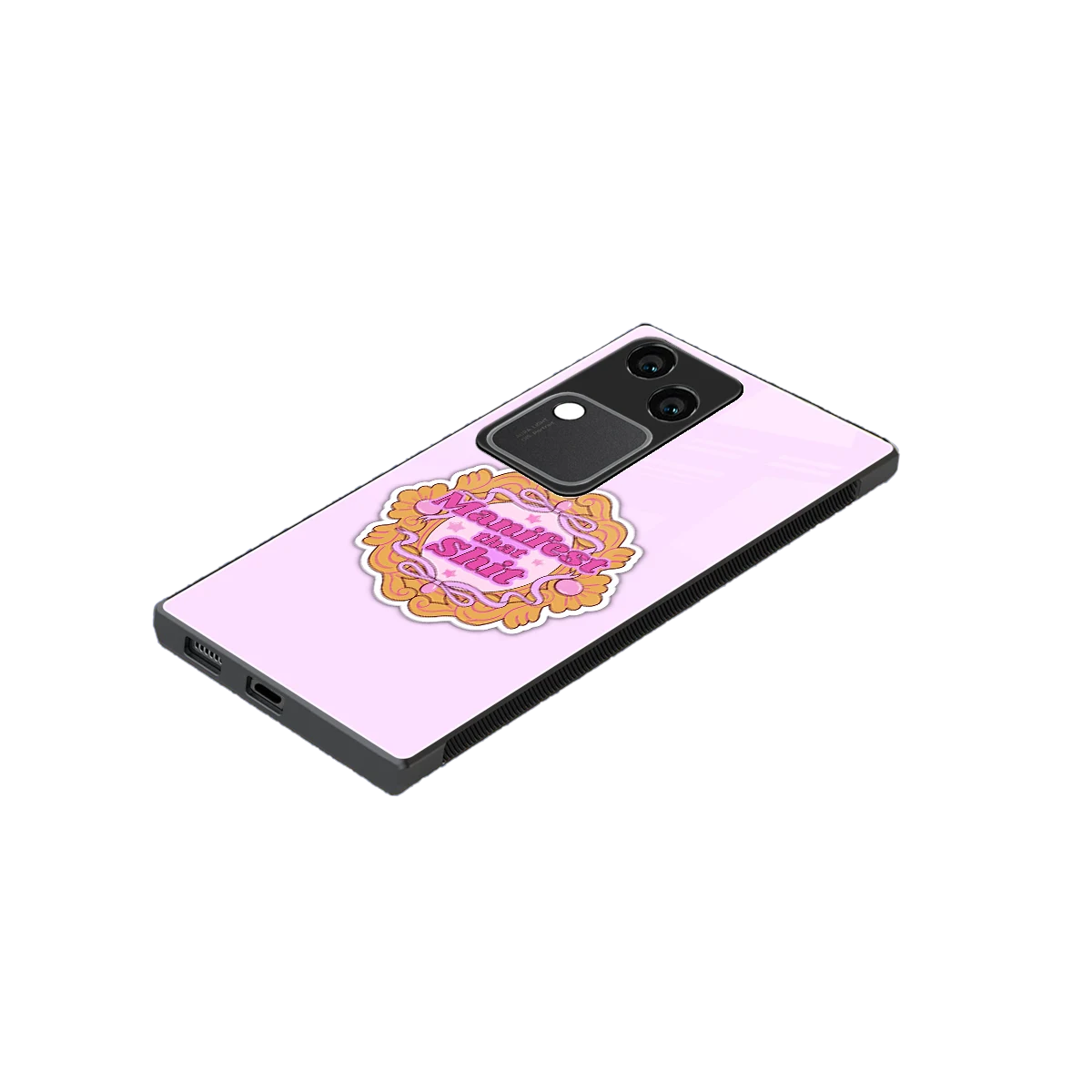 Manifestor stylish phone case for vivo v30 | glossy glass and slim fit