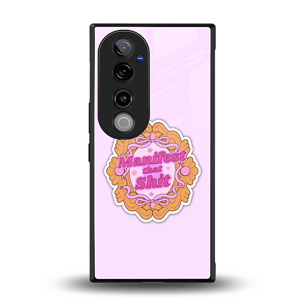 Manifestor back phone cover | glass case for vivo v40 pro