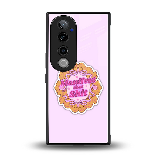 Manifestor back phone cover | glass case for vivo v40 pro