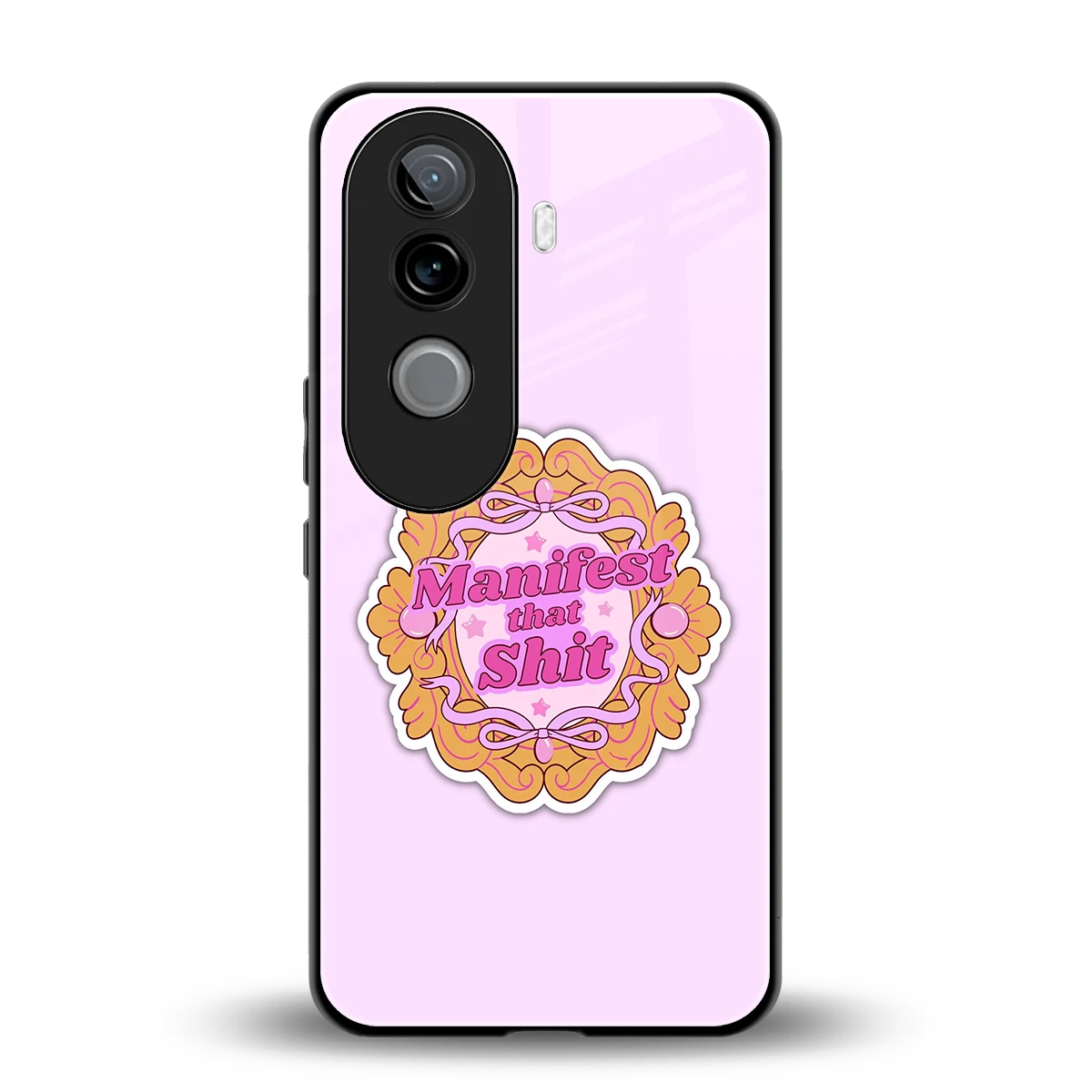 Manifestor back phone cover | glass case for vivo v40e