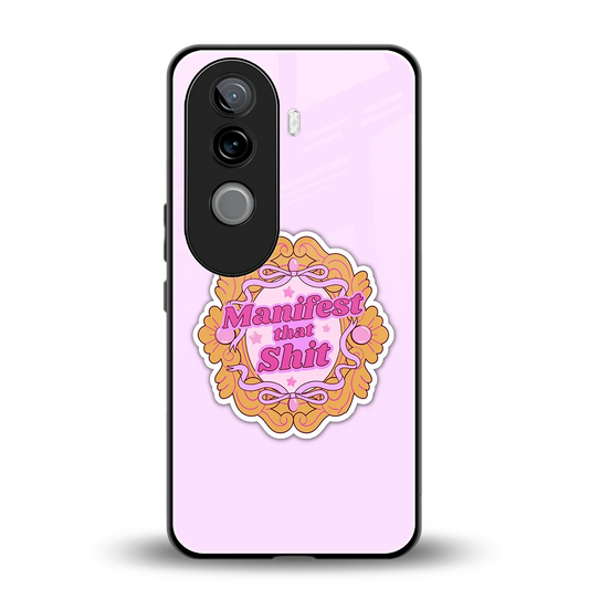 Manifestor back phone cover | glass case for vivo v40e