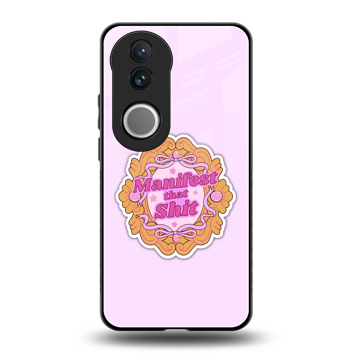 Manifestor back phone cover | glass case for vivo v50