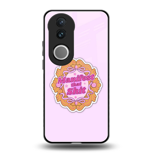 Manifestor back phone cover | glass case for vivo v50