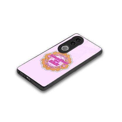 Manifestor stylish phone case for vivo v50 | glossy glass and slim fit