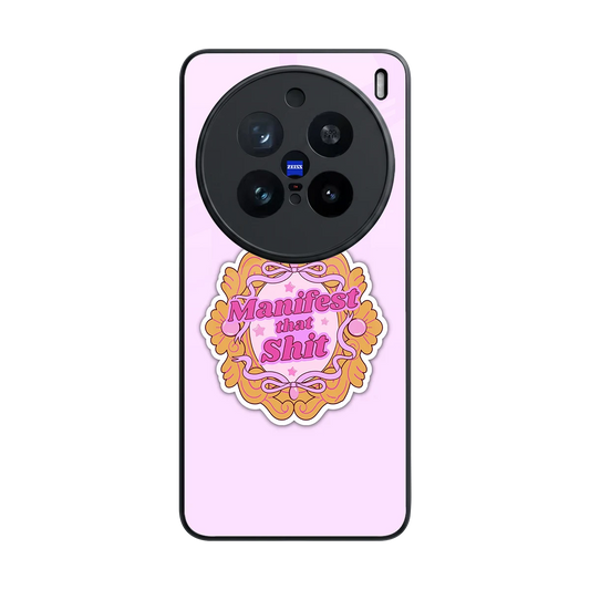Manifestor back phone cover | glass case for vivo x200 pro